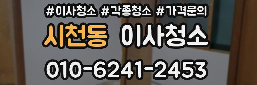 시천동 이사청소