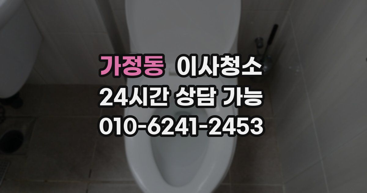 가정동 입주청소