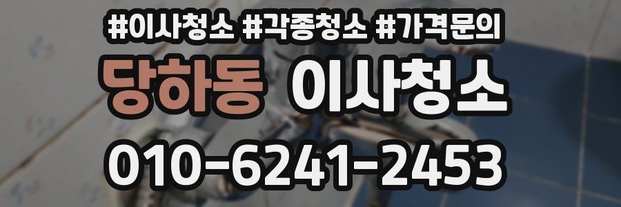 당하동 이사청소
