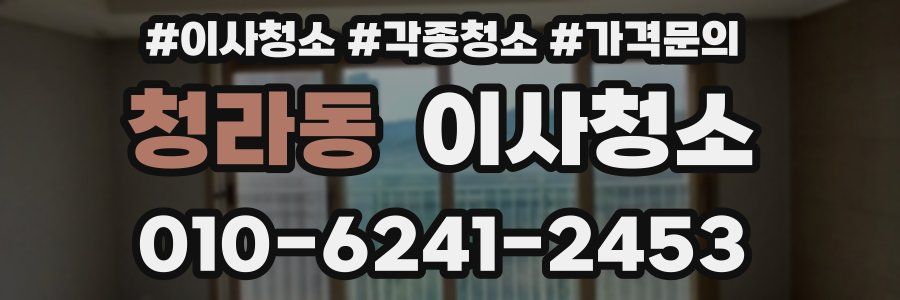 청라동 이사청소