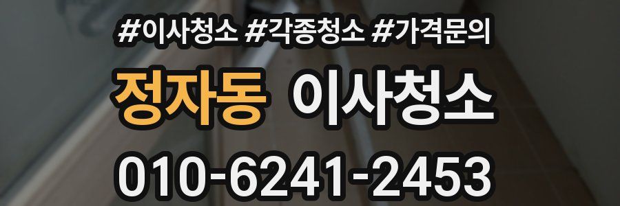 정자동 이사청소