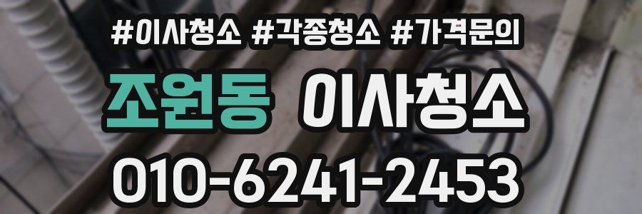 조원동 이사청소