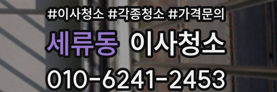 세류동 이사청소