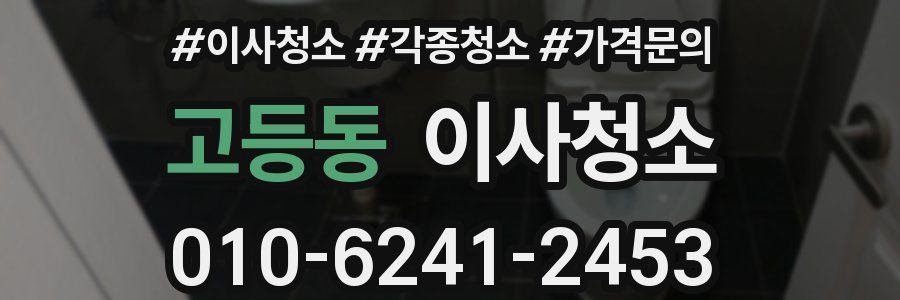 고등동 이사청소