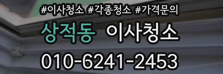 상적동 이사청소