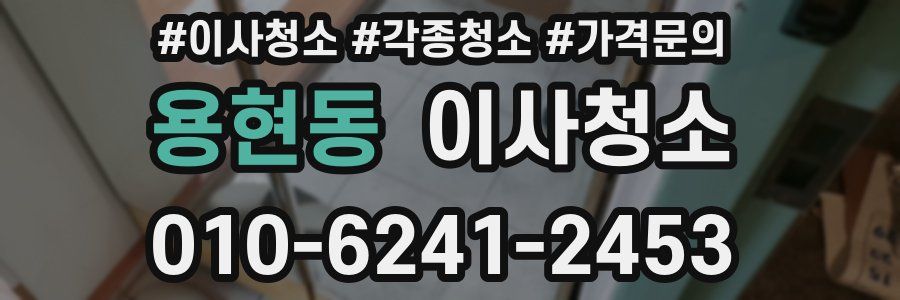 용현동 이사청소