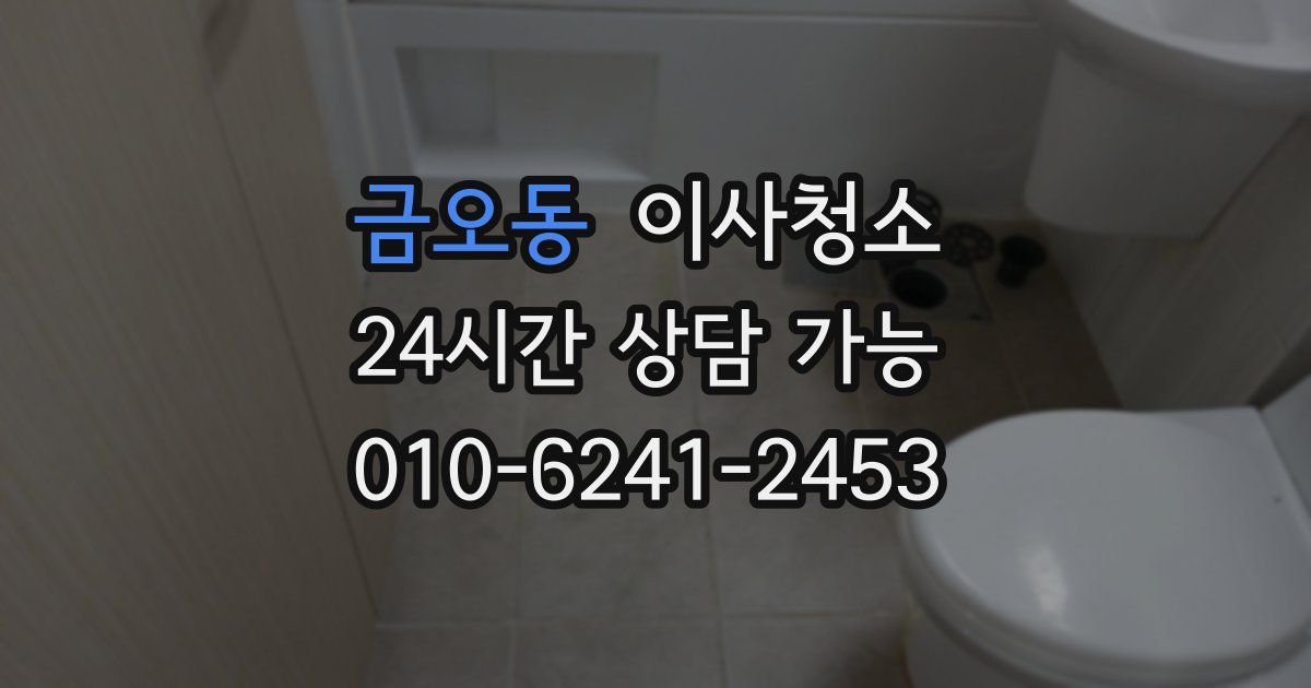 금오동 입주청소