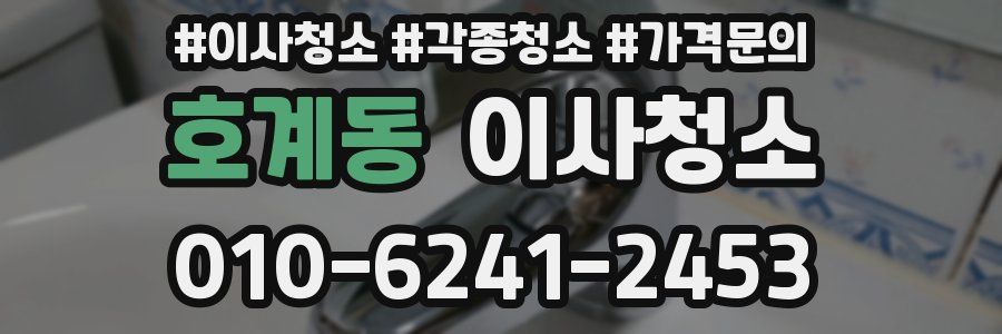 호계동 이사청소