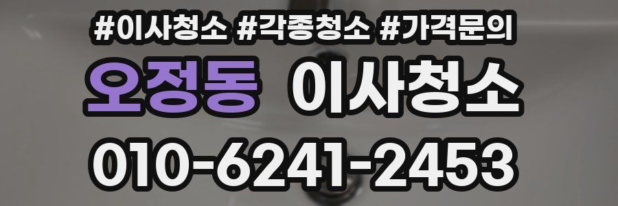 오정동 이사청소