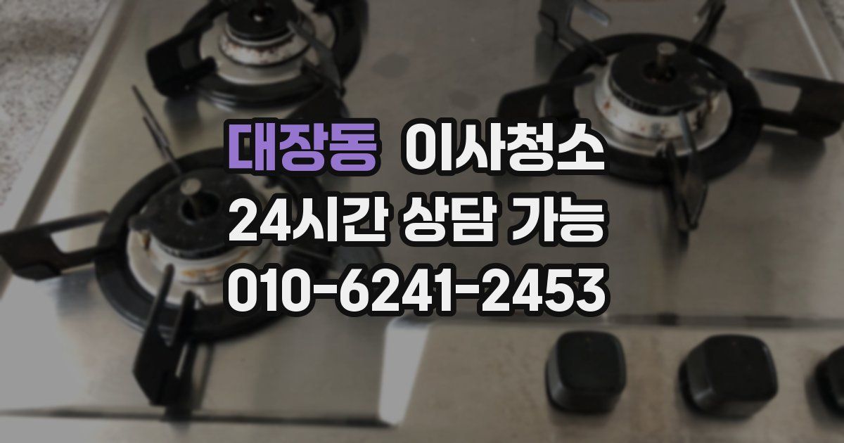 대장동 입주청소