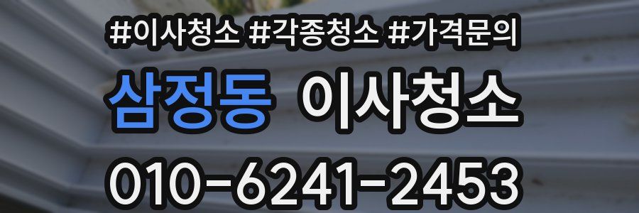 삼정동 이사청소