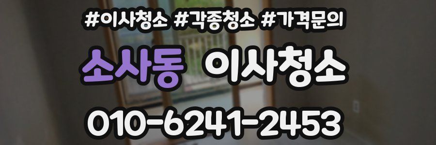 소사동 이사청소