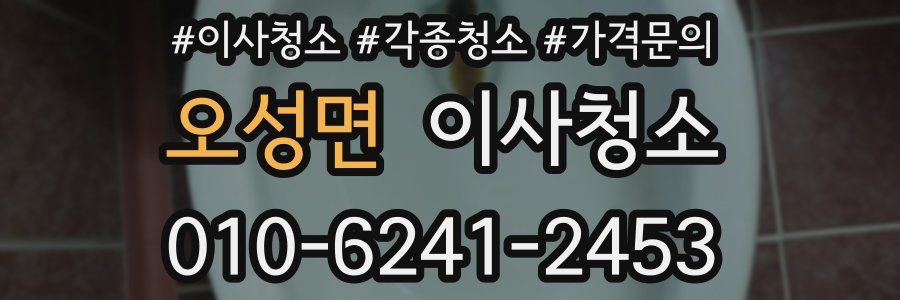 오성면 이사청소