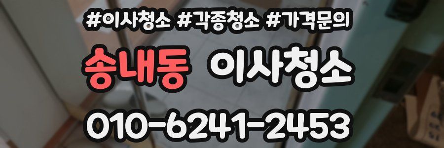 송내동 이사청소