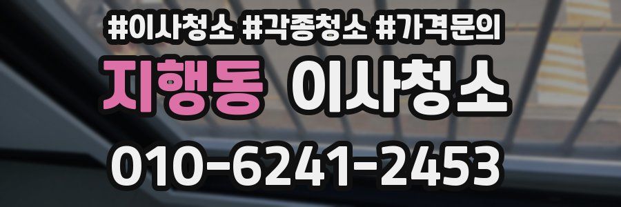 지행동 이사청소