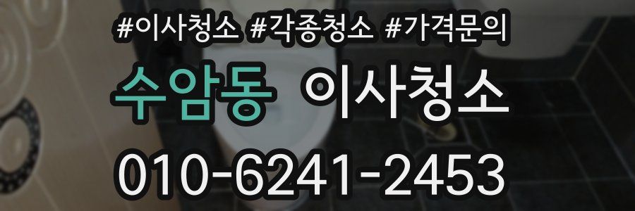 수암동 이사청소