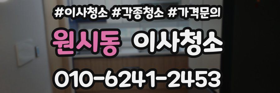 원시동 이사청소