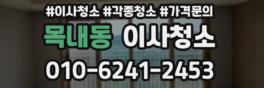 목내동 이사청소