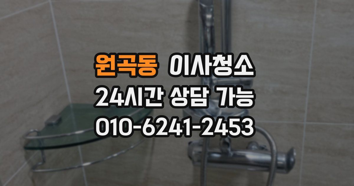 원곡동 입주청소