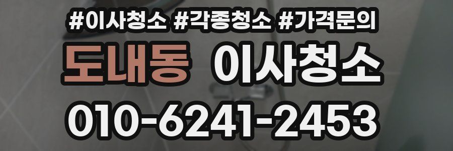 도내동 이사청소