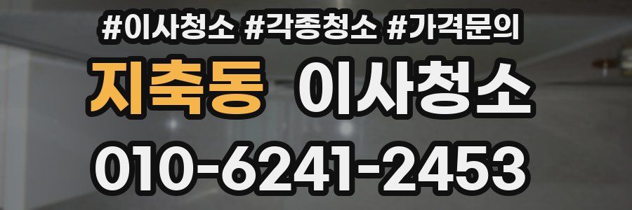 지축동 이사청소