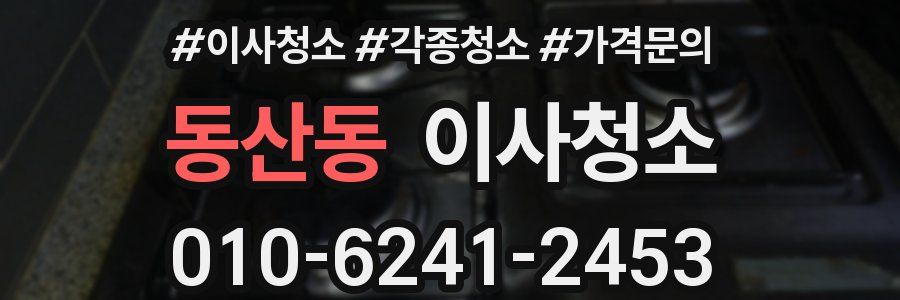 동산동 이사청소