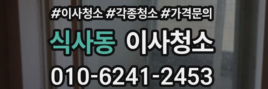 식사동 이사청소