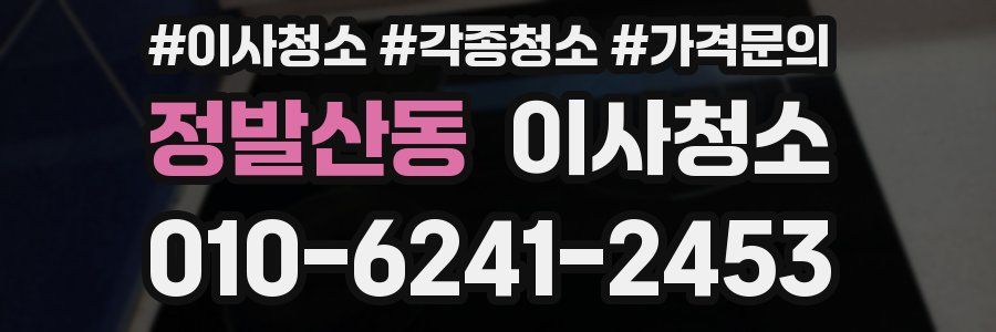 정발산동 이사청소