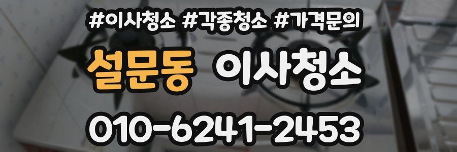 설문동 이사청소