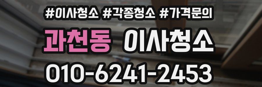 과천동 이사청소