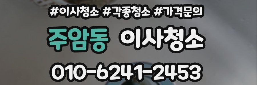 주암동 이사청소