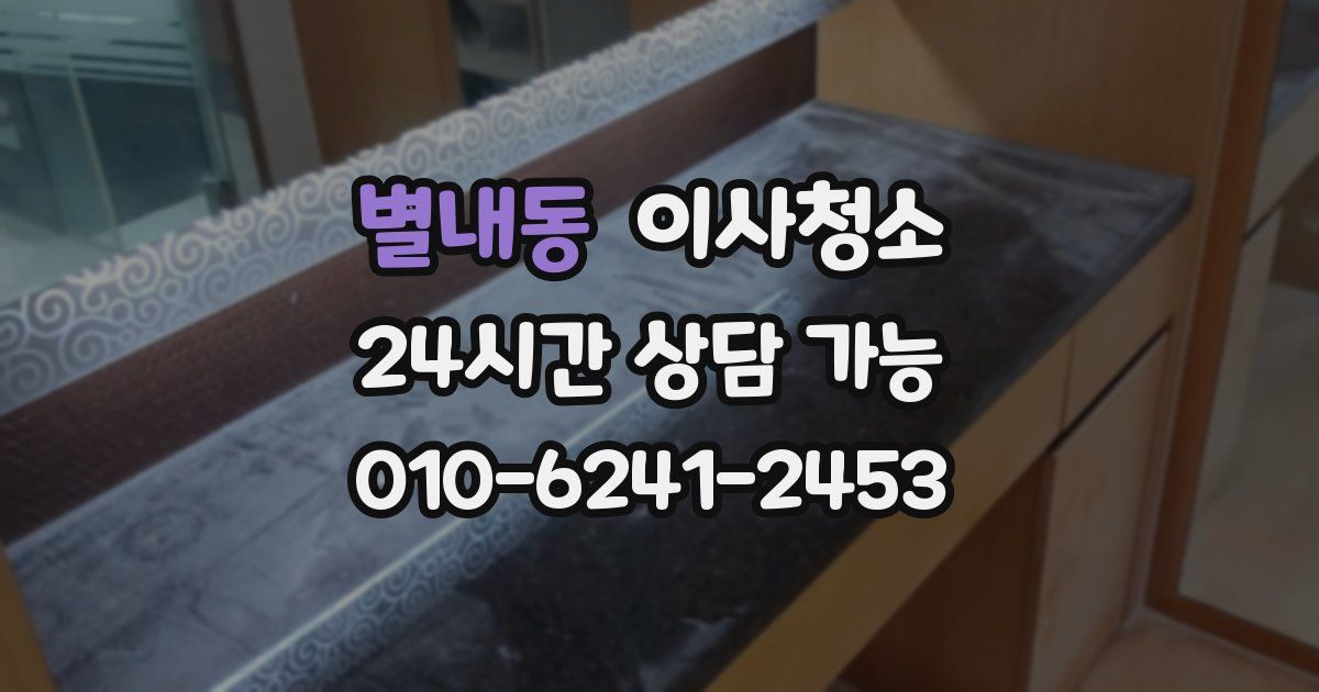 별내동 입주청소