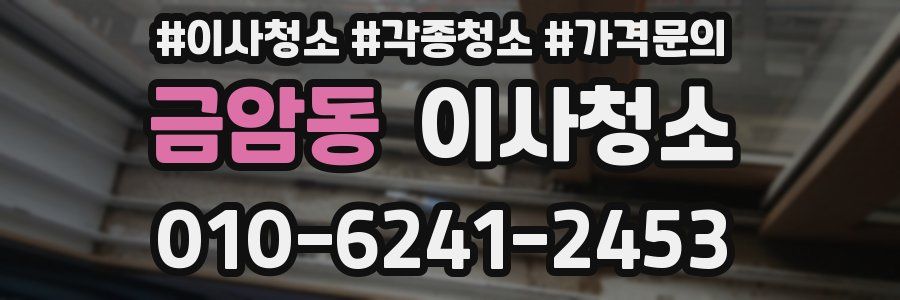 금암동 이사청소