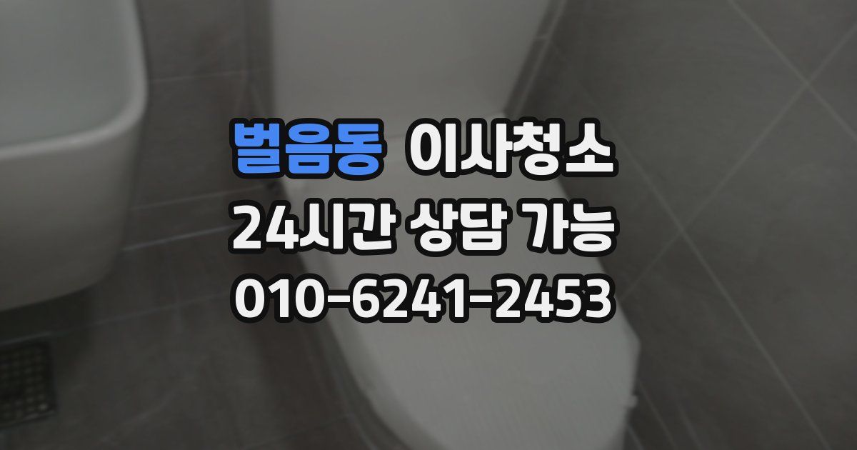 벌음동 입주청소