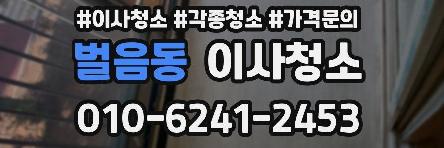 벌음동 이사청소