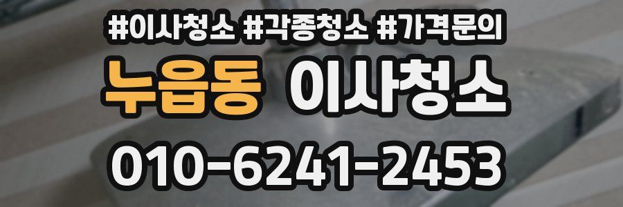 누읍동 이사청소