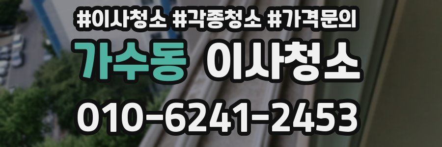 가수동 이사청소