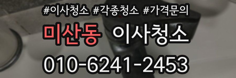 미산동 이사청소