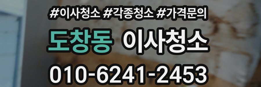 도창동 이사청소