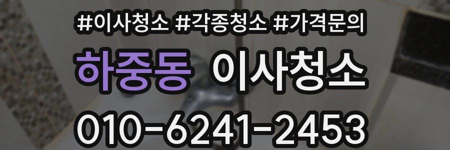 하중동 이사청소