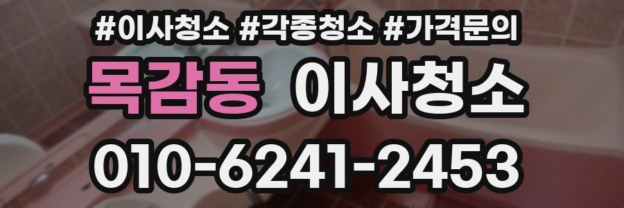 목감동 이사청소