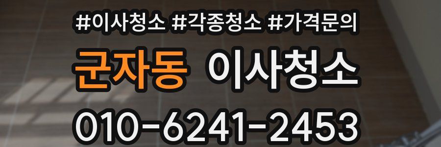 군자동 이사청소