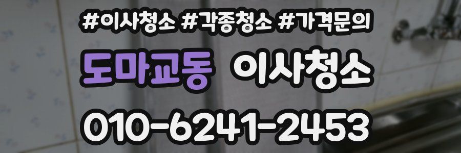 도마교동 이사청소