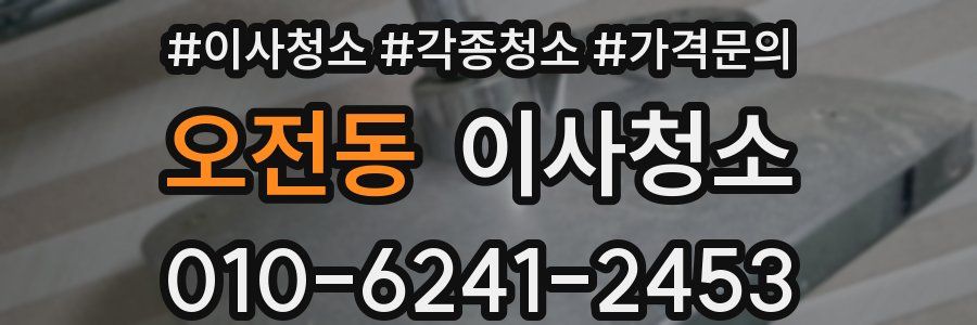 오전동 이사청소