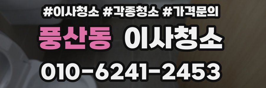 풍산동 이사청소