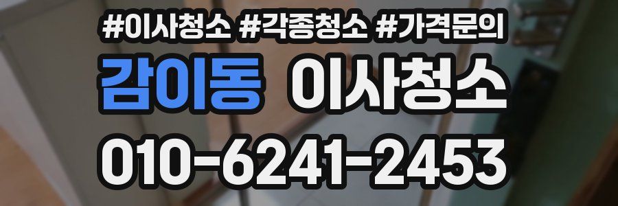 감이동 이사청소