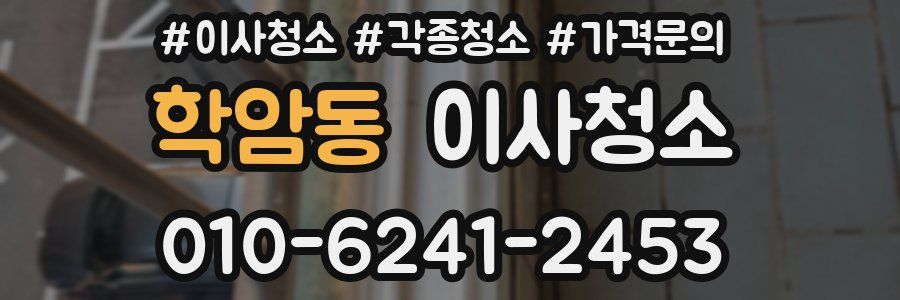 학암동 이사청소