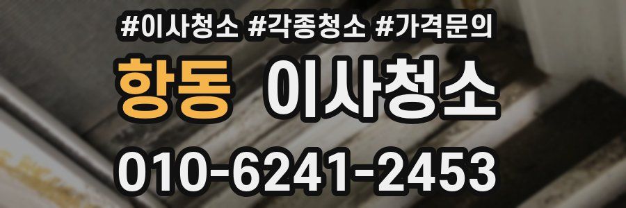 항동 이사청소