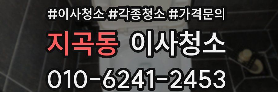 지곡동 이사청소