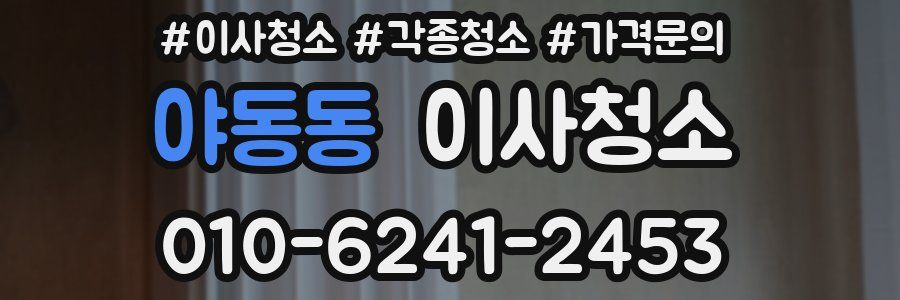 야동동 이사청소